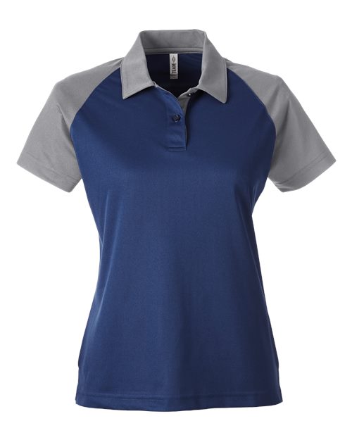Team 365 Women's Command Snag-Protection Colorblock Polo TT21CW