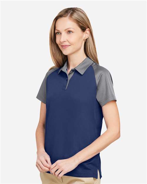 Team 365 Women's Command Snag-Protection Colorblock Polo TT21CW