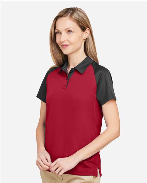 Team 365 Women's Command Snag-Protection Colorblock Polo TT21CW