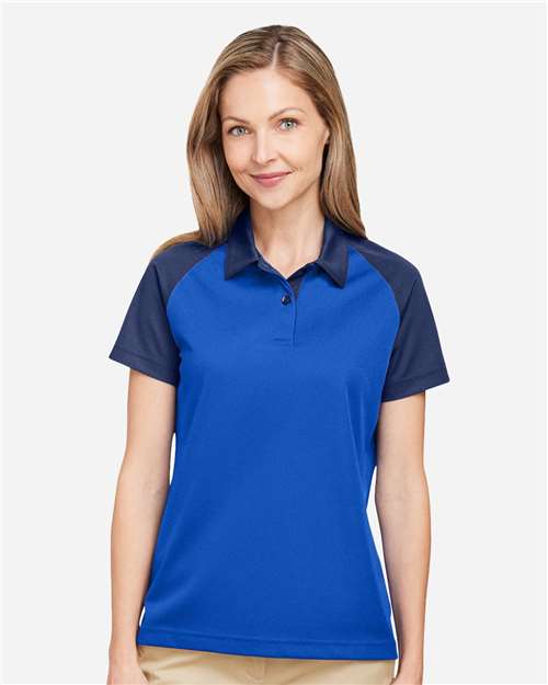 Team 365 Women's Command Snag-Protection Colorblock Polo TT21CW