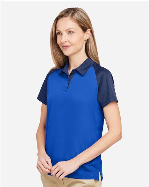 Team 365 Women's Command Snag-Protection Colorblock Polo TT21CW