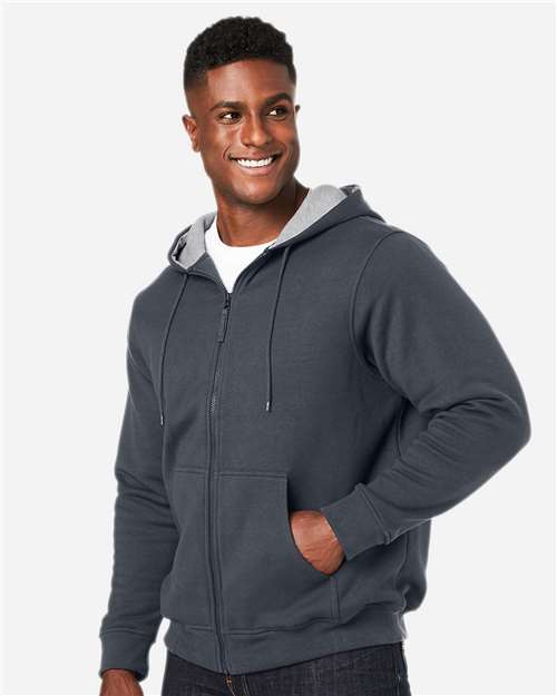 Harriton Unisex Tall ClimaBloc™ Lined Heavyweight Hooded Sweatshirt M711T