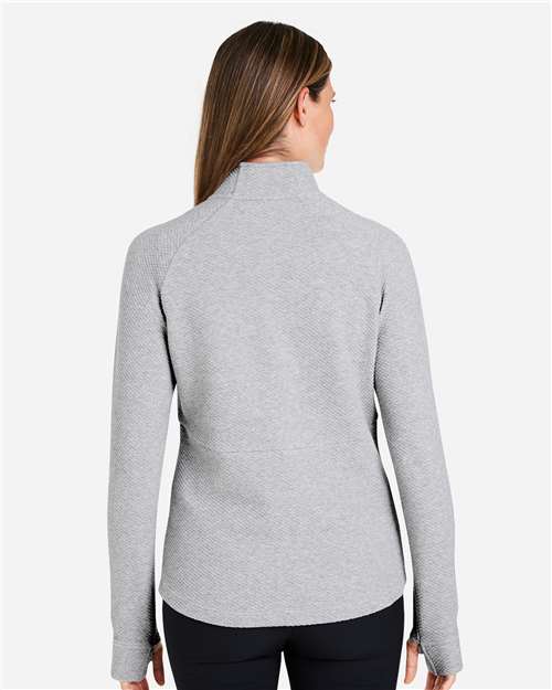 North End Women's Spirit Textured Quarter-Zip Pullover NE725W