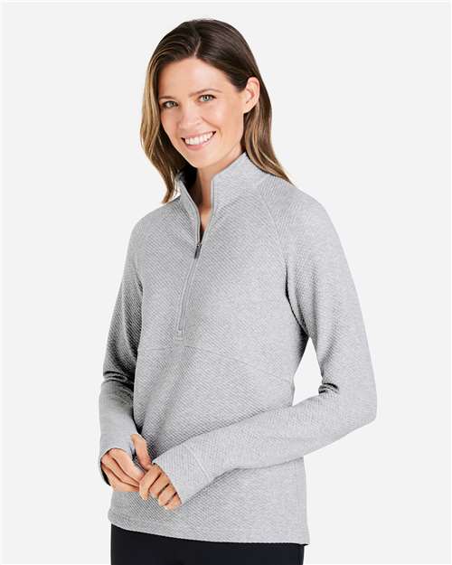 North End Women's Spirit Textured Quarter-Zip Pullover NE725W