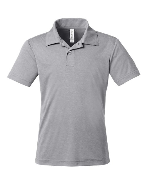 Team 365 Youth Zone Sonic Heather Performance Polo TT51HY