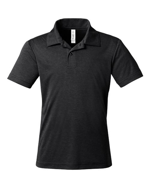 Team 365 Youth Zone Sonic Heather Performance Polo TT51HY