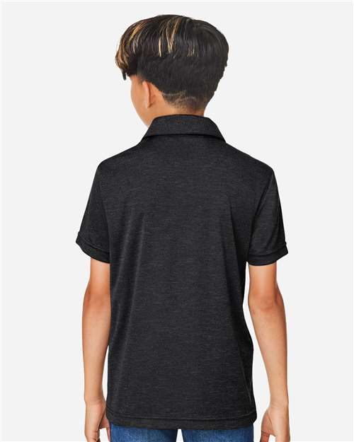 Team 365 Youth Zone Sonic Heather Performance Polo TT51HY