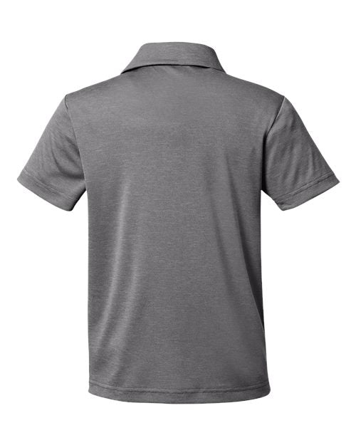 Team 365 Youth Zone Sonic Heather Performance Polo TT51HY