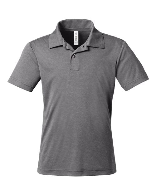 Team 365 Youth Zone Sonic Heather Performance Polo TT51HY