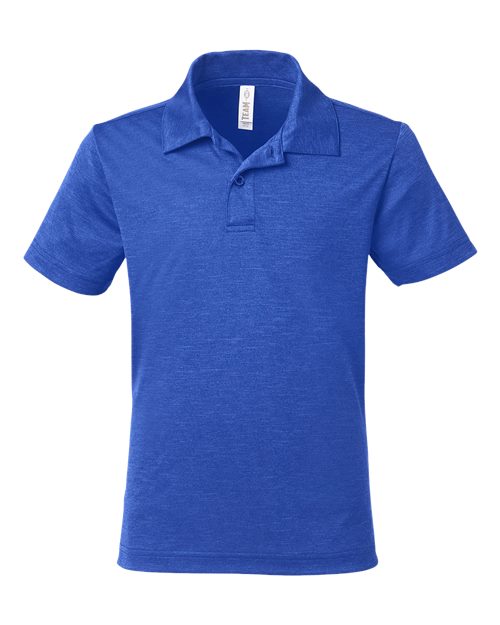 Team 365 Youth Zone Sonic Heather Performance Polo TT51HY