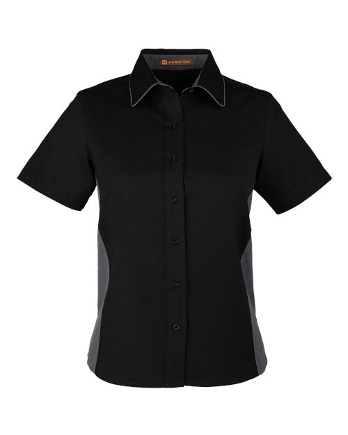 Harriton Women's Flash IL Colorblock Shirt M586W