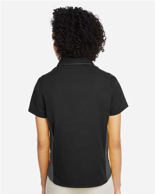 Harriton Women's Flash IL Colorblock Shirt M586W