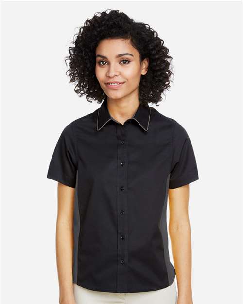 Harriton Women's Flash IL Colorblock Shirt M586W