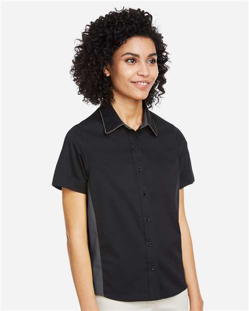 Harriton Women's Flash IL Colorblock Shirt M586W