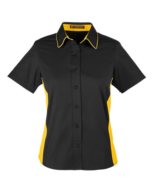 Harriton Women's Flash IL Colorblock Shirt M586W