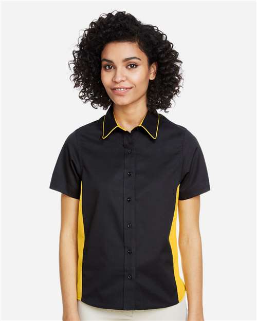 Harriton Women's Flash IL Colorblock Shirt M586W