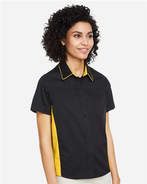Harriton Women's Flash IL Colorblock Shirt M586W