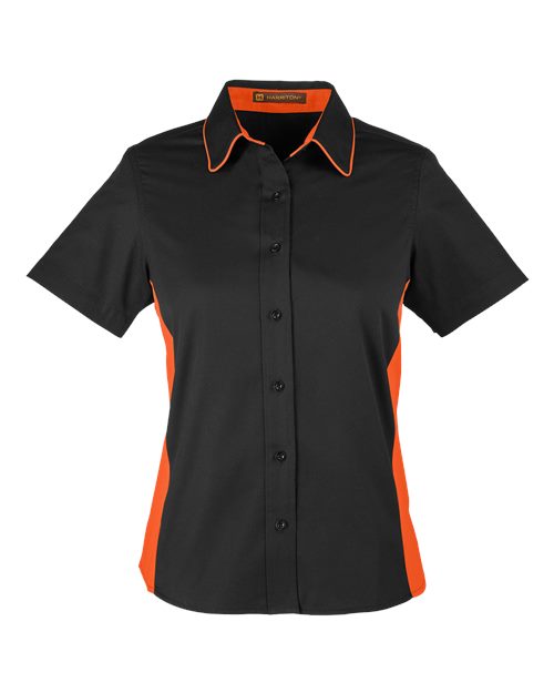 Harriton Women's Flash IL Colorblock Shirt M586W
