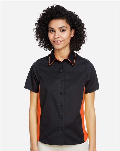 Harriton Women's Flash IL Colorblock Shirt M586W