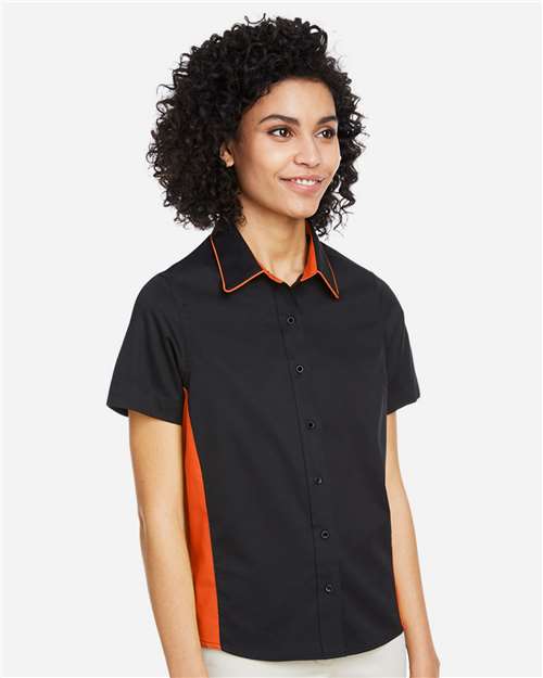 Harriton Women's Flash IL Colorblock Shirt M586W