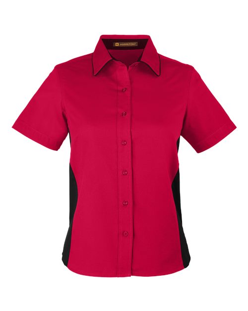 Harriton Women's Flash IL Colorblock Shirt M586W