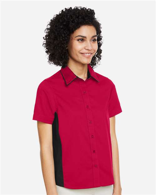 Harriton Women's Flash IL Colorblock Shirt M586W