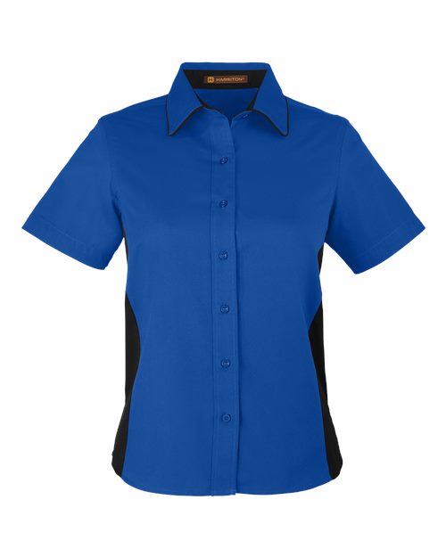 Harriton Women's Flash IL Colorblock Shirt M586W