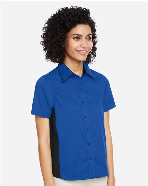 Harriton Women's Flash IL Colorblock Shirt M586W