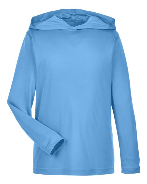 Team 365 Youth Zone Performance Hooded Long Sleeve T-Shirt TT41Y