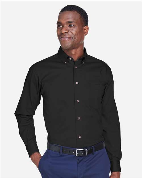 Harriton Men's Tall Easy Blend™ Twill Dress Shirt M500T