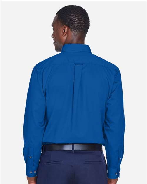 Harriton Men's Tall Easy Blend™ Twill Dress Shirt M500T