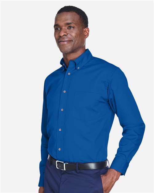 Harriton Men's Tall Easy Blend™ Twill Dress Shirt M500T