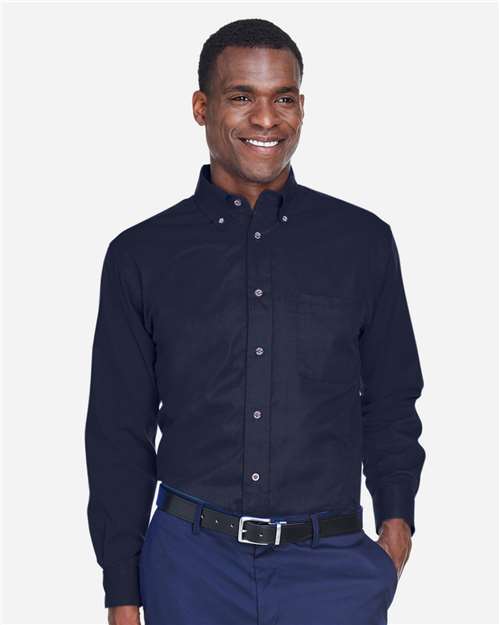 Harriton Men's Tall Easy Blend™ Twill Dress Shirt M500T