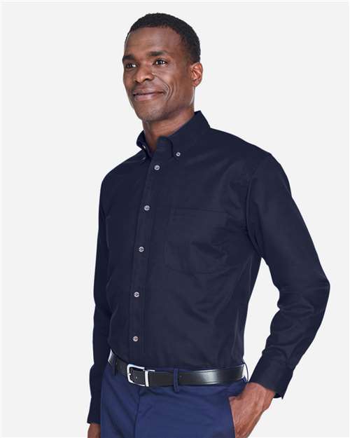 Harriton Men's Tall Easy Blend™ Twill Dress Shirt M500T