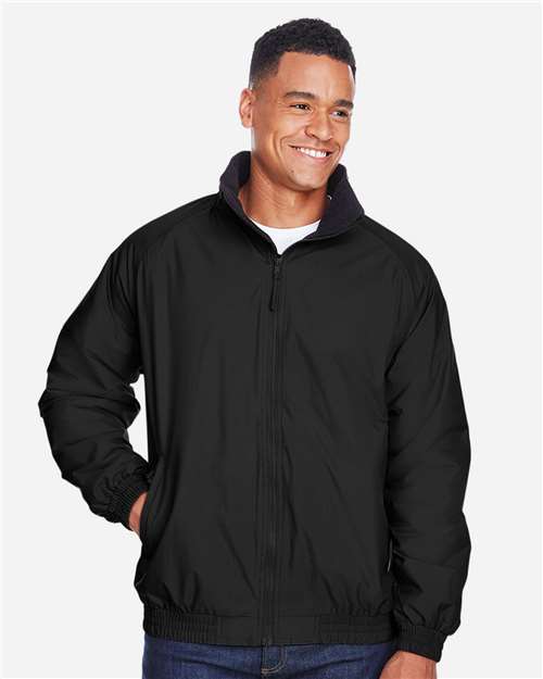 Harriton Unisex Fleece Lined Nylon Jacket M740