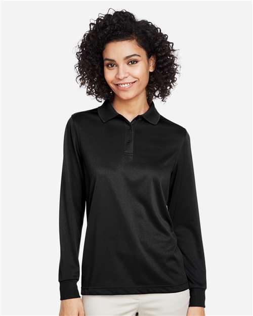 Harriton Women's Advantage Snag Protection Plus IL Long Sleeve Polo M348LW