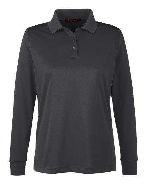 Harriton Women's Advantage Snag Protection Plus IL Long Sleeve Polo M348LW
