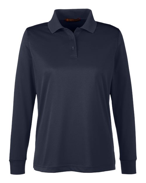 Harriton Women's Advantage Snag Protection Plus IL Long Sleeve Polo M348LW
