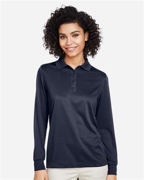 Harriton Women's Advantage Snag Protection Plus IL Long Sleeve Polo M348LW