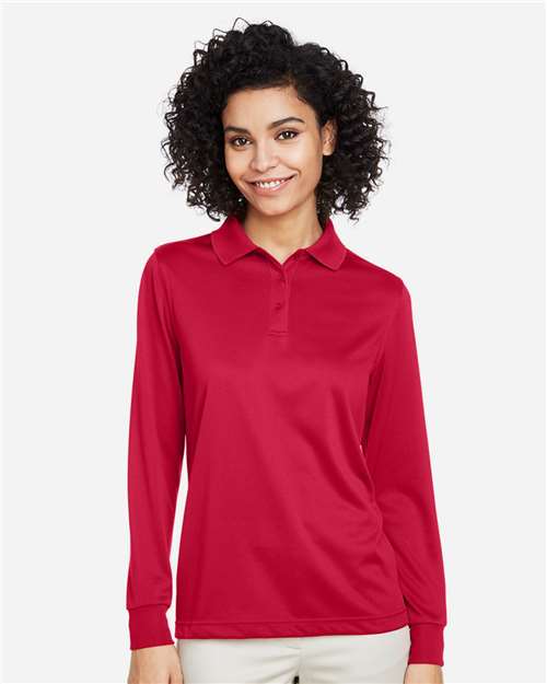 Harriton Women's Advantage Snag Protection Plus IL Long Sleeve Polo M348LW