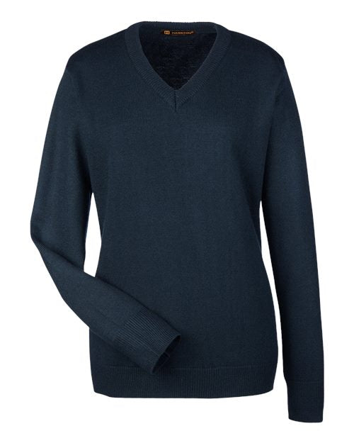 Harriton Women's Pilbloc V-Neck Sweater M420W