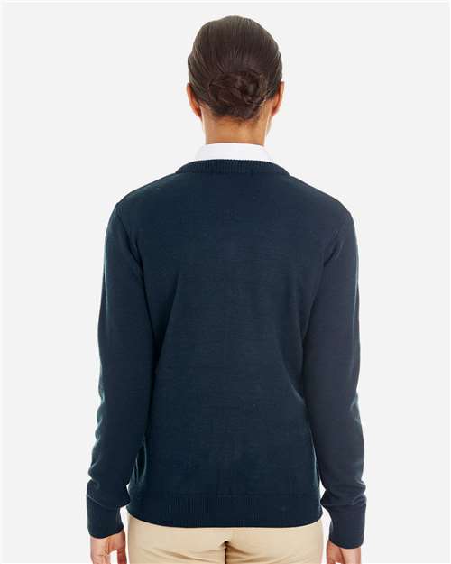 Harriton Women's Pilbloc V-Neck Sweater M420W