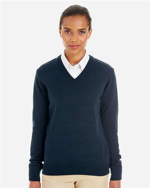 Harriton Women's Pilbloc V-Neck Sweater M420W