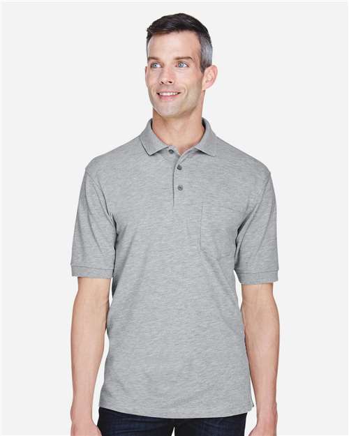 Harriton Men's Easy Blend™ Polo with Pocket M265P
