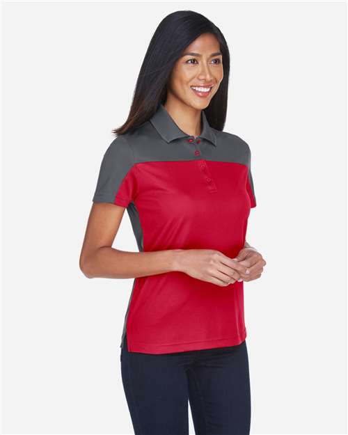 CORE365 Women's Balance Colorblock Performance Piqué Polo CE101W