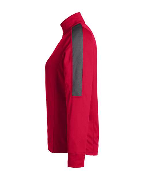 CORE365 Women's Market Snag Protect Mesh Colorblock Quarter-Zip Pullover CE404W