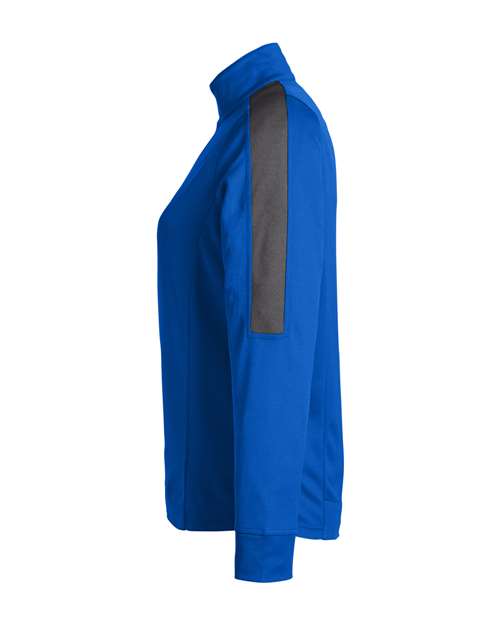 CORE365 Women's Market Snag Protect Mesh Colorblock Quarter-Zip Pullover CE404W