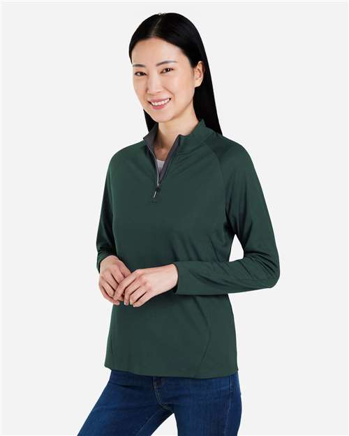 CORE365 Women's Origin Performance Pique Quarter-Zip Pullover CE418W