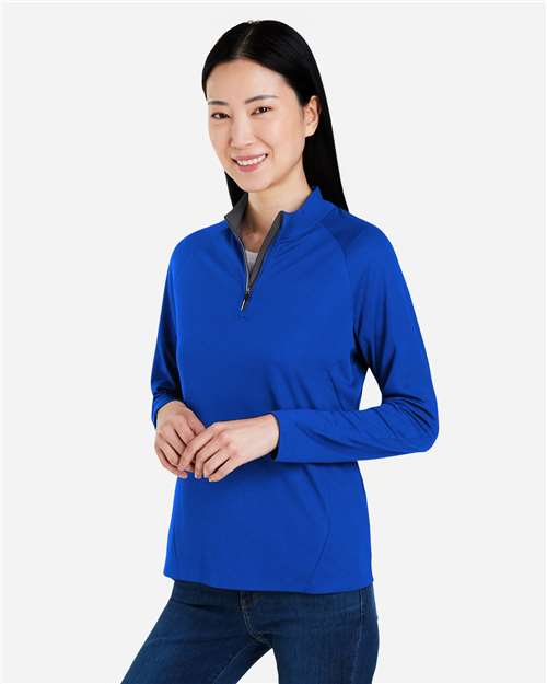 CORE365 Women's Origin Performance Pique Quarter-Zip Pullover CE418W