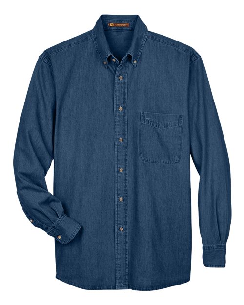 Harriton Men's Tall Denim Shirt M550T